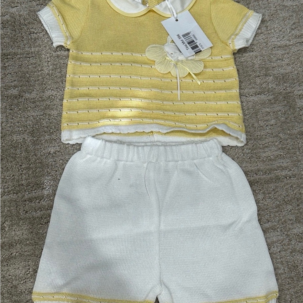Tina Mur (My Little Shop) baby girl shirt and shorts set 3m